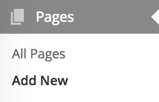 Adding Pages on WordPress