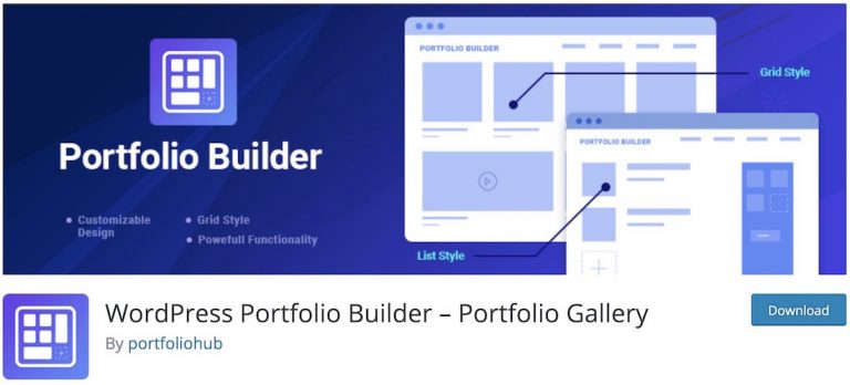 portfolio builder plugin