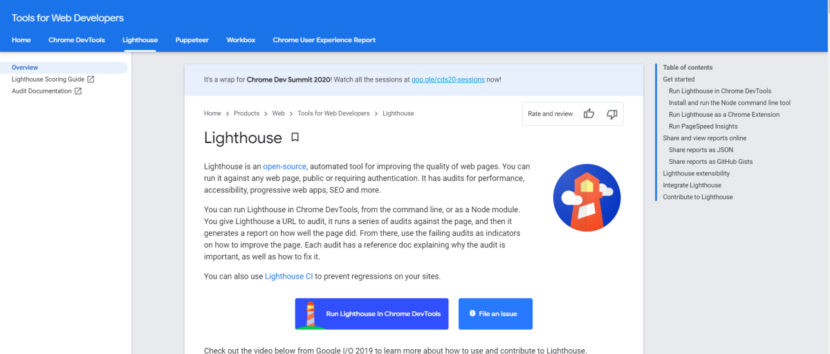Google Light House